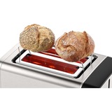 Bosch Kompakt-Toaster DesignLine TAT5P420DE edelstahl/schwarz, 970 Watt, für 2 Scheiben Toast