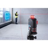 Bosch Linienlaser GLL 3-80 C Professional, Kreuzlinienlaser blau/schwarz, mit roten Laserlinien, ohne Akku