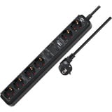 Brennenstuhl Connect Eco-Line WiFi Steckdosenleiste 6-fach schwarz, 1,5 m Kabel, Sprachsteuerung, Timer, App