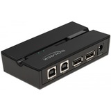 DeLOCK Delock USB 2.0 Switch f. 2 PC an 2Geräte, USB-Umschalter schwarz