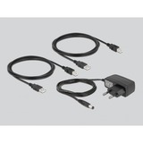 DeLOCK Delock USB 2.0 Switch f. 2 PC an 2Geräte, USB-Umschalter schwarz