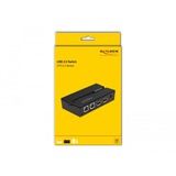 DeLOCK Delock USB 2.0 Switch f. 2 PC an 2Geräte, USB-Umschalter schwarz