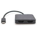 Digitus 2-Port MST Video Hub, Dockingstation USB-C, 2x HDMI
