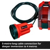 EINHELL Akku-Klarwasserpumpe GE-SP 18 LL Li - Solo, Tauch- / Druckpumpe rot/schwarz, ohne Akku und Ladegerät