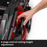 EINHELL Akku-Rasenmäher GE-CM 43 Li M Kit, 36Volt (2x18V) rot/schwarz, 2x Li-Ionen Akku 4,0Ah