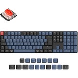 Keychron K5 Pro, Gaming-Tastatur schwarz/blaugrau, DE-Layout, Gateron Low Profile 2.0 Mechanical Red, Hot-Swap, Aluminiumrahmen, RGB