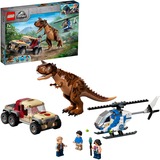 LEGO 76941 Jurassic World Verfolgung des Carnotaurus, Konstruktionsspielzeug Spielzeug mit Helikopter und Pickup für Jungen und Mädchen ab 7 Jahren Dinosaurier Geschenkidee