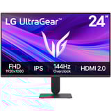 LG UltraGear 24G411A-B, Gaming-Monitor 60.4 cm (24 Zoll), schwarz, FullHD, IPS, HDMI, DP, Free-Sync, G-Sync-kompatibel, 120Hz Panel