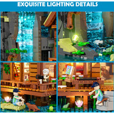 Lumibricks Wasserfallhütte, Konstruktionsspielzeug 