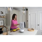 Meaco MeacoFan Sefte 8, Ventilator weiß, Tragbarer Tischventilator mit Akku