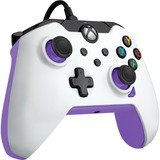 PDP Wired Controller - Kinetic White, Gamepad weiß/neon-lila, für Xbox Series X|S, Xbox One, PC