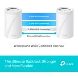 TP-Link BE65(1-pack) BE9300 Whole Home Mesh Wi-Fi 7, Mesh Router weiß