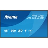iiyama LH6566UHSB-B1AG, Public Display schwarz (matt), UltraHD/4K, VA, HDMI, USB-C