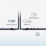 ASUS Zenbook 14 (UX3480QA-SF003W), Notebook hellblau, Qualcomm Snapdragon X X1-26-100, Qualcomm Adreno GPU, 16 GB LPDDR5X, 512 GB (512 GB SSD), Windows 11 Home