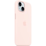Apple Silikon Case mit Magsafe, Handyhülle hellrosa, iPhone 15