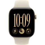 Apple Watch Series 12, Smartwatch gold, Aluminium, 46 mm, Sportarmband Sand M/L