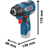 Bosch Akku-Schlagschrauber GDR 12V-110 Professional blau/schwarz, 2x Li-Ionen Akku 3,0Ah, in L-BOXX