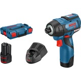 Bosch Professional Akku-Schlagschrauber GDR 12V-110 Professional blau/schwarz, 2x Li-Ionen Akku 3,0Ah, in L-BOXX