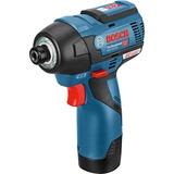 Bosch Professional Akku-Schlagschrauber GDR 12V-110 Professional blau/schwarz, 2x Li-Ionen Akku 3,0Ah, in L-BOXX
