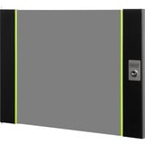 Digitus Glas-Fronttür für 19" 9HE Wandgehäuse Unique Serie, Frontpanel schwarz, 9 Höheneinheiten