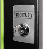 Digitus Glas-Fronttür für 19" 9HE Wandgehäuse Unique Serie, Frontpanel schwarz, 9 Höheneinheiten