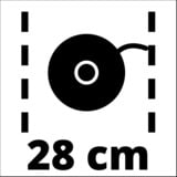 EINHELL Akku-Rasentrimmer GE-CT 18/28 Li TC - Solo, 18Volt rot/schwarz, ohne Akku und Ladegerät
