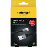 Intenso USB Kabel A315C schwarz, USB-A auf USB-C