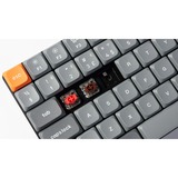 Keychron K3 Max, Gaming-Tastatur grau/orange, DE-Layout, Gateron Low Profile 2.0 Mechanical Brown, Hot-Swap, Aluminiumrahmen, RGB