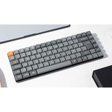 Keychron K3 Max, Gaming-Tastatur grau/orange, DE-Layout, Gateron Low Profile 2.0 Mechanical Brown, Hot-Swap, Aluminiumrahmen, RGB