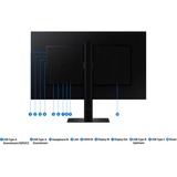 Samsung ViewFinity S60UD S27D600UAU, LED-Monitor 68 cm (27 Zoll), schwarz, QHD, IPS, USB-C, 100Hz Panel