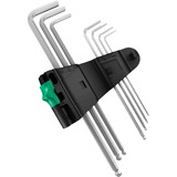 Wera 3950/9 Hex-Plus Stainless 1 SB Winkelschlüsselsatz, 9-teilig, Schraubendreher edelstahl, Edelstahl, mit Halteclip