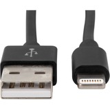 Ansmann USB 2.0 Adapterkabel, USB-A Stecker > Lightning Stecker schwarz, 1 Meter