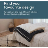 Beurer Wärmezudecke HD 82 Helsinki, Heizdecke weiß, 130 x 180 cm