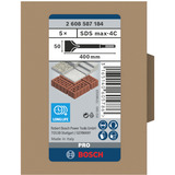 Bosch PRO SDS-max-5C Spatmeißel, 50mm x 400mm 5 Stück