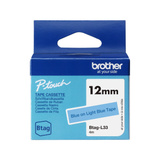 Brother Schriftband Btag-L33 12mm, blau auf hellblau, nicht laminiert