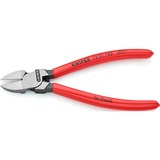 KNIPEX Seitenschneider 72 01 160, für Kunststoff, Schneid-Zange rot, Länge 160mm