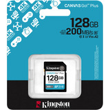 Kingston Canvas Go! Plus 128GB SDXC, Speicherkarte schwarz, UHS-I U3, Class 10, V30
