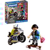 PLAYMOBIL 72079 City Action Verfolgungsjagd mit Motorrad, Konstruktionsspielzeug 