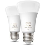 Philips Hue White & Color Ambiance E27, LED-Lampe Doppelpack, ersetzt 75 Watt