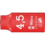 Wera 8790 A VDE Zyklop-Steckschlüsseleinsatz, 4,5 mm, 1/4" rot/gelb, isoliert bis 1.000 Volt