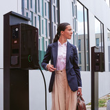 ABL E-Mobility Wallbox eM4 Twin, Extender reev ready, 22kW schwarz, 3-phasig, WLAN, Bluetooth, LTE, MID-Energiezähler