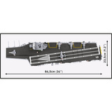 COBI Charles de Gaulle Aircraft Carrier (R91), Konstruktionsspielzeug Maßstab 1:300