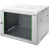 Digitus 483-mm-Wandschrank, 12 HE, IT-Schrank grau, 12 Höheneinheiten