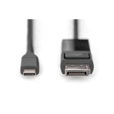 Digitus Adapterkabel USB-C <> DisplayPort, bidirektional schwarz, 2 Meter
