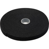 Digitus Klettband auf Rolle, 10 Meter Rolle, Kabelführung schwarz, 15mm breit