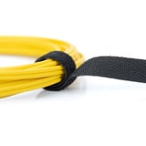 Digitus Klettband auf Rolle, 10 Meter Rolle, Kabelführung schwarz, 15mm breit