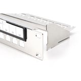 Digitus Modulares Patchpanel, 24 RJ-45 Ports silber, 1 HE, Rack Mount, geschirmt