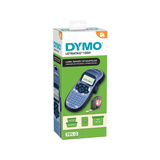 Dymo LetraTag LT-100H, Beschriftungsgerät blau/schwarz, mit ABC-Tastatur, 2174576