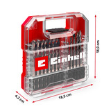EINHELL Bit- und Bohrer-Set für Holz, Stein und Metall in L-CASE, 40-teilig, Bohrer- & Bit-Satz 