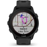 Garmin Forerunner 955 Solar, Smartwatch schwarz, 47 mm, Silikon-Armband